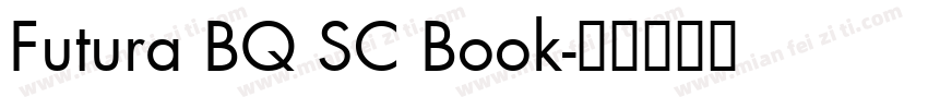 Futura BQ SC Book字体转换